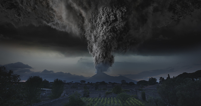 解明！ベスビオ火山大噴火の悲劇の写真